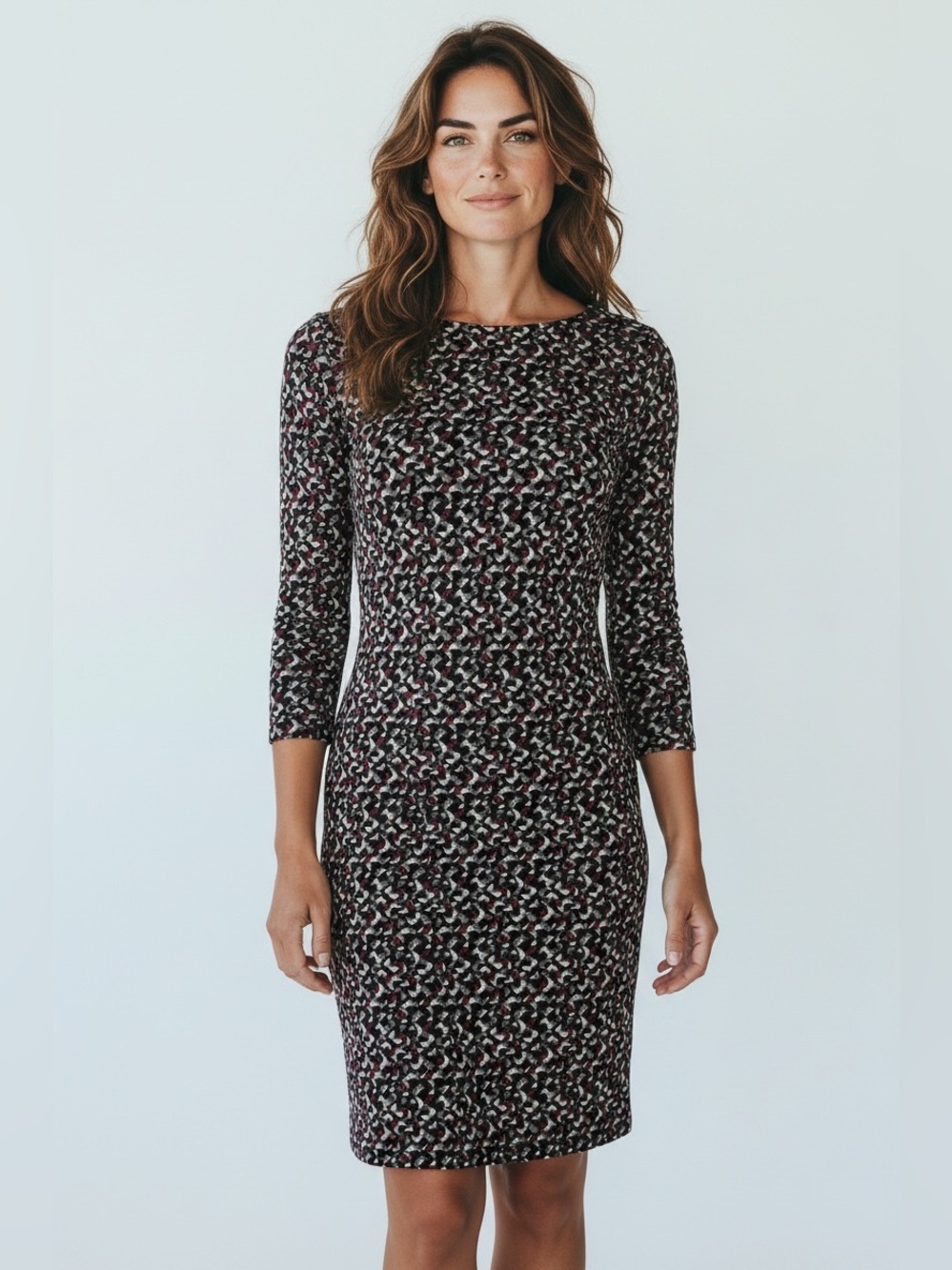 Lauren Ralph Lauren geometric print dress. Women petite small